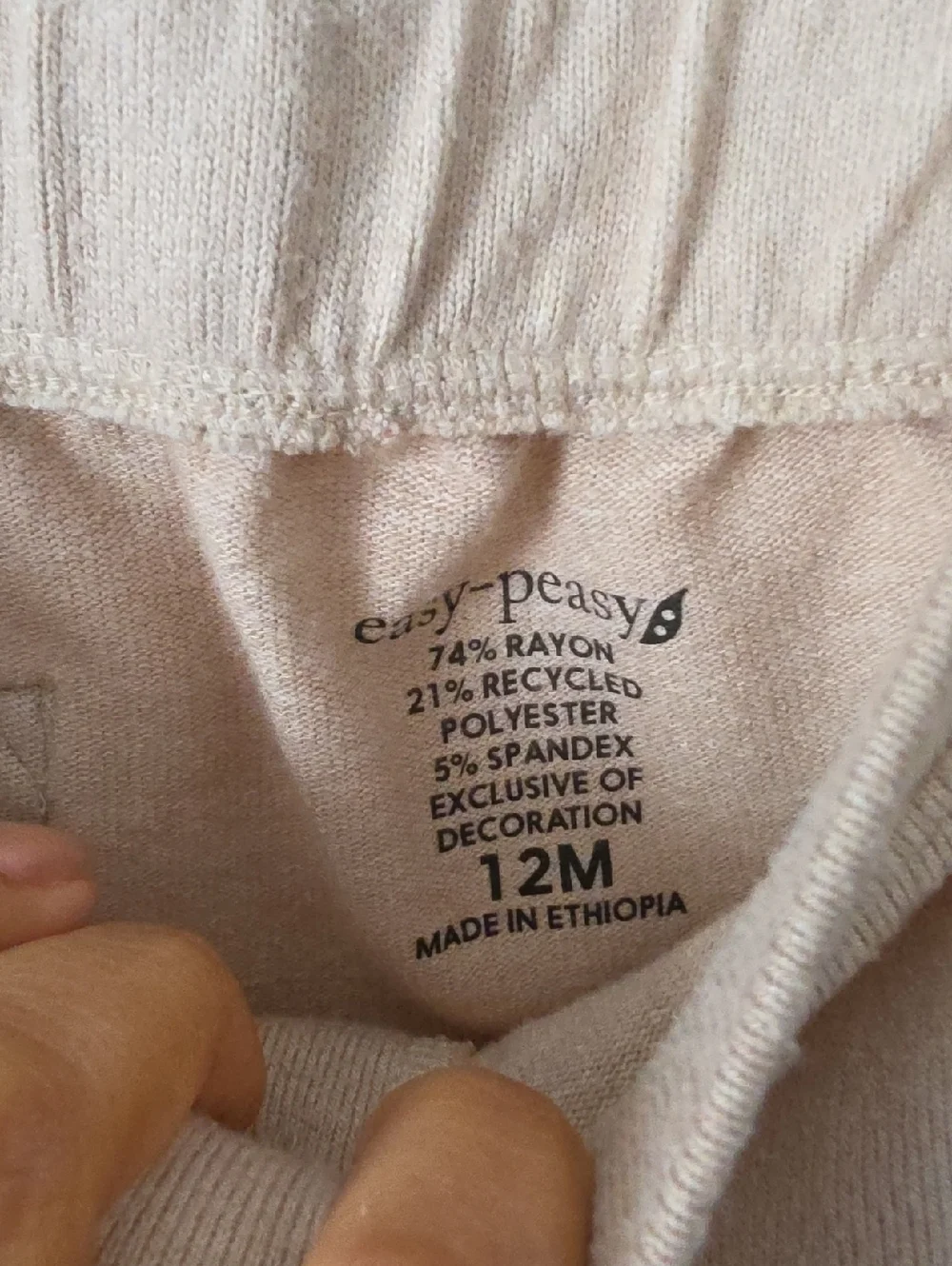 Easy Peasy Cozy Neutral Kids Hoodie & Jogger Matching Set 12 Months